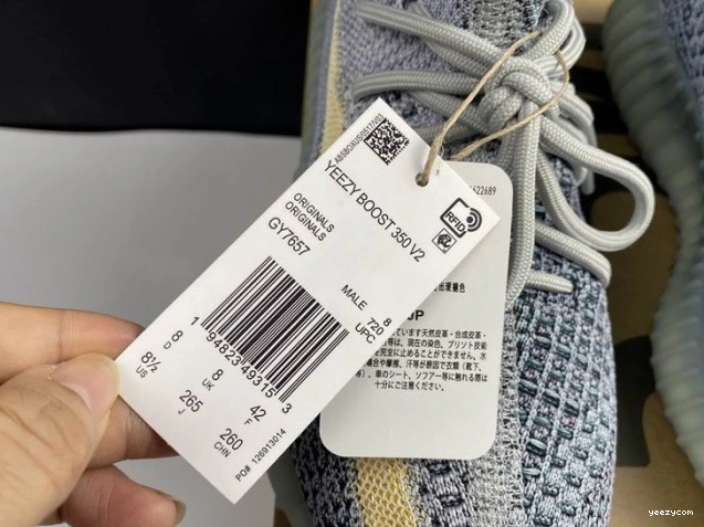 Boost Yeezy Ash 350 Blue V2 GY7657 Adidas 0817
